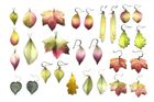 Autumn leaf necklaces & earrings by Photofinish Jewellery